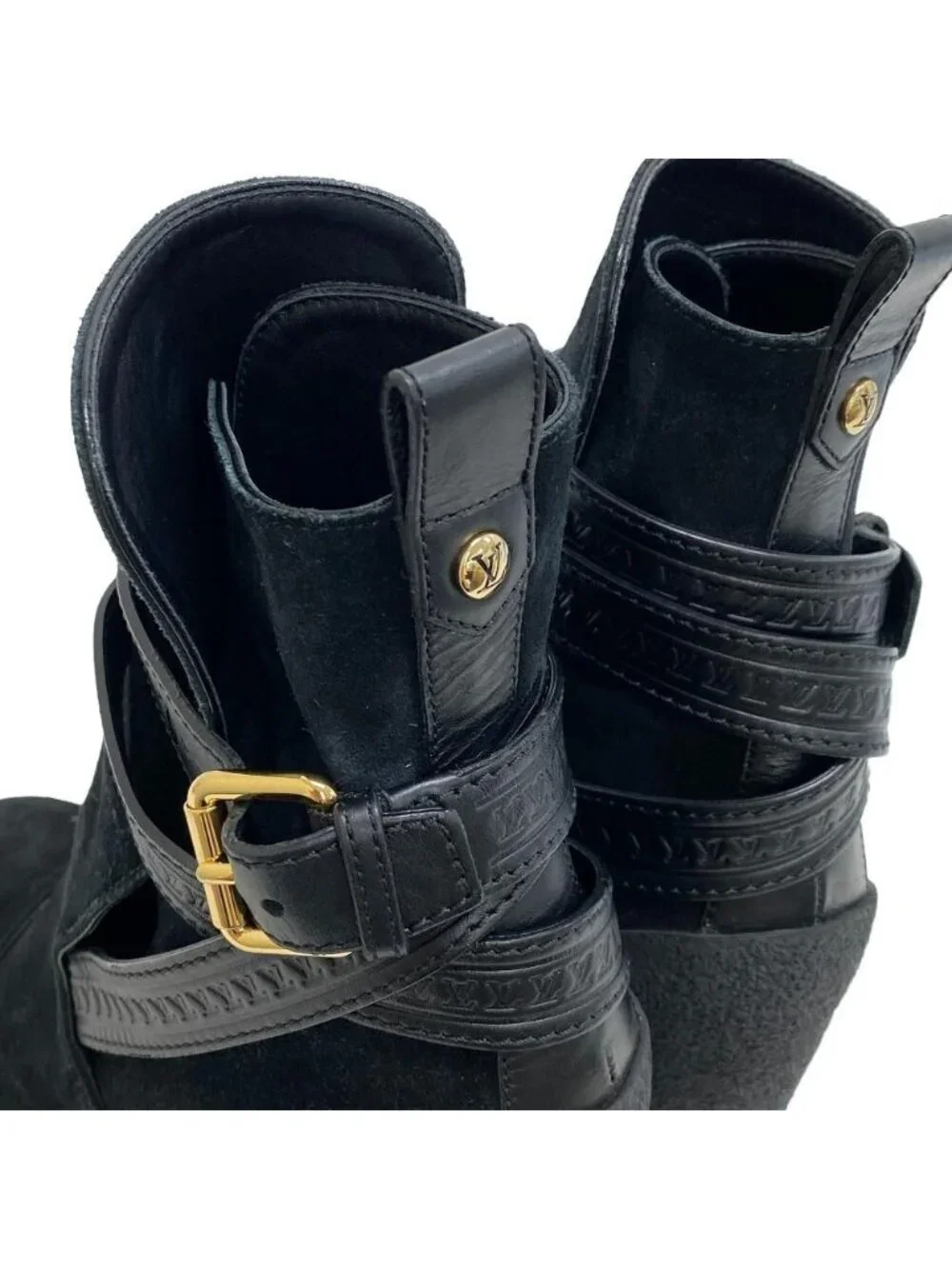Louis Vuitton Suede Boots Black - Picture 7 of 8